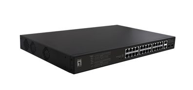 Level One FGP-2831 LevelOne Switch 28x FE FGP-2831 2xGE 2xGSFP 390W 802.3xPoE