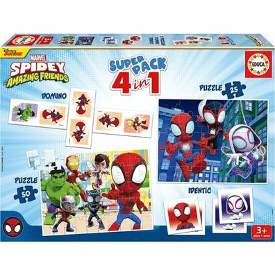 Superpack 4 IN 1 SPIDEY - PUZZLE
