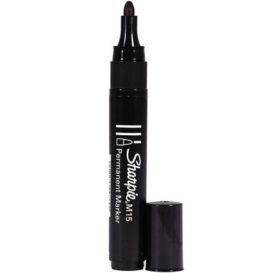 12x Sharpie S0192584 Permanent-Marker M15, Rundspitze, schwarz