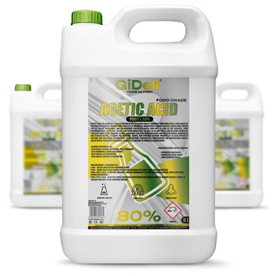 Essigsäure 80% 15L Konzentrat Reinigung Entkalkung Haushalt Essigessenz GiDeli