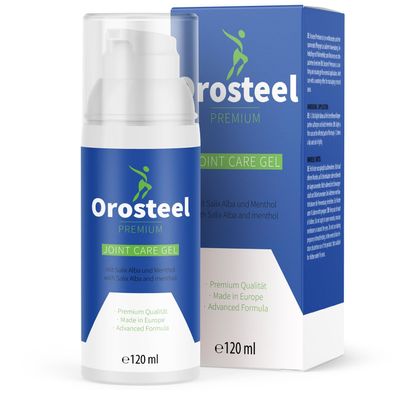 Orosteel Premium Gel | Pflegendes Gel für Muskeln und Gelenke | 120ml Inhalt