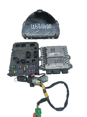 Peugeot 1007 1,4HDI 50kW Motorsteuergerät Set SW9658599180 UG