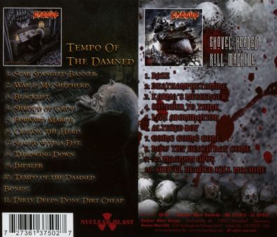 Exodus: Tempo Of The Damned / Shovel Headed Kill Machine (Nucl