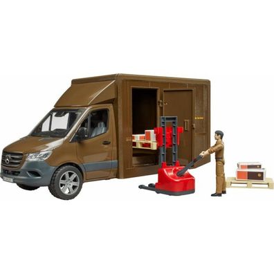 bruder MB Sprinter UPS mit Fahrer und ZubehÃ #182; , Modellfahrzeug (braun)