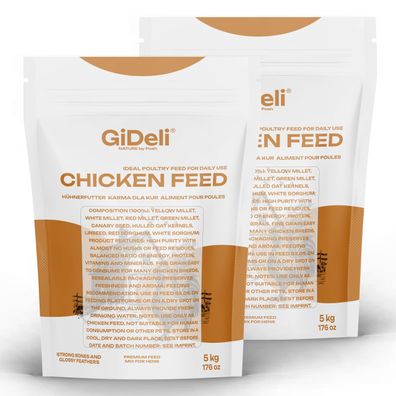 Hühnerfutter 10kg Legemehl Alleinfutter Legeleistung Gentechnikfrei GiDeli
