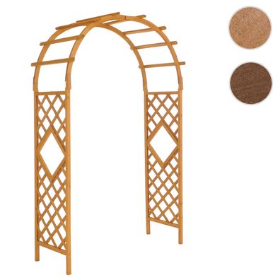 Rosenbogen HWC-Q20, Rosenspalier Rankhilfe Garten Holz FSC®-zertifiziert 210x126x60cm