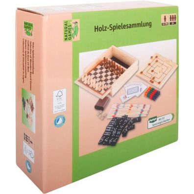 Vedes Natural Games Holz Spielesammlung 50 in 1