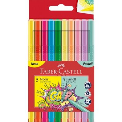 Faber-Castell Grip Filzstifte farbsortiert