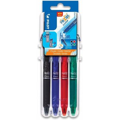Pilot Frixion ball Clicker 2 Go Tintenroller-Set farbsortiert 0,4 mm