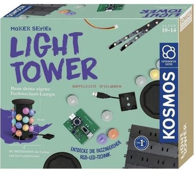 KOSMOS Experimentierkasten Light Tower RGB-LEDs für kreative Technik-Fans