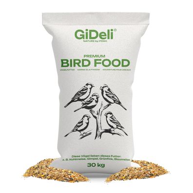 Wildvogelfutter 30kg Vogelfutter Vierjahreszeiten Energiereich Naturrein GiDeli