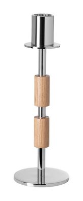 Fink Portero, Leuchter, Edelstahl , Aluminium, vernickelt, Eiche , glänzend, braun