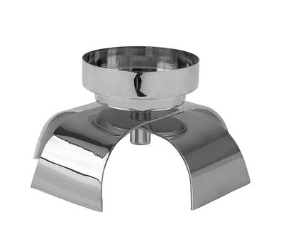 Fink AARON, Leuchter, Aluminium, vernickelt, glatt, silberfarben, L. 22.5 cm, B