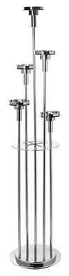 Fink LONDRA, Bodenleuchter, 5-flammig, Edelstahl , vernickelt, glatt, silberfarben