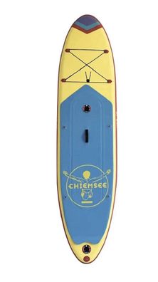 Chiemsee 16621 SUP-Set inkl. Board, Paddel, Pumpe, Leash & Rucksack (gelb/blau)