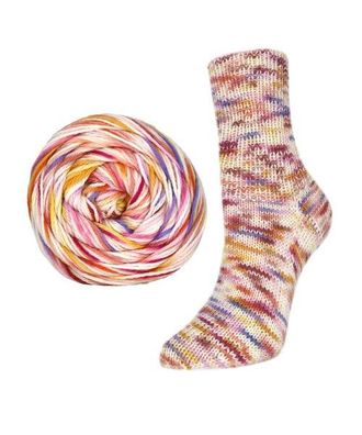 100g Flotte Socke "Seide-Kunterbunt" - 4 Fach Sockenwolle