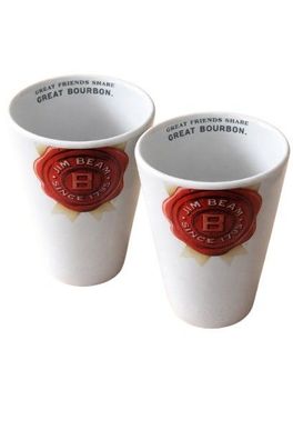 Jim Beam - 2 Trinkbecher - Becher - je 0,35 l. - aus Keramik - 2er Set