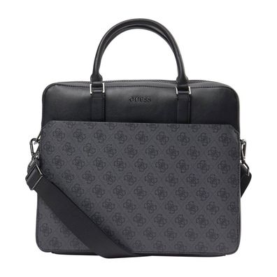 Vezzola Polyurethane Briefcase Computer Black 35 x 29 x 9 cm For Men