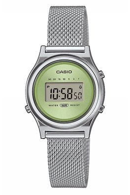 Casio Mini Collection Damenuhr Stahl/Hellgrün LA700WEM-3AEF