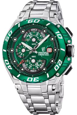 Festina Herren-Chronograph Chrono Bike Dunkelgrün F20754/5
