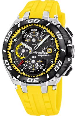 Festina Herren-Chronograph Chrono Bike Silikon Gelb F20755/5