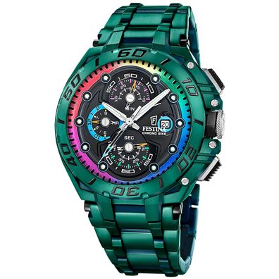 Festina Herren-Chronograph Chrono Bike Special Edition Grün Bunt F20760/1