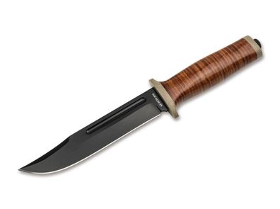 Magnum Ranger Field Feststehendes Messer mit Ledergriff