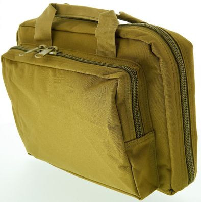COPTEX Doppelte Pist.-Freizeittasche, Notebooktasche, 32x24x7,0cm, Tan