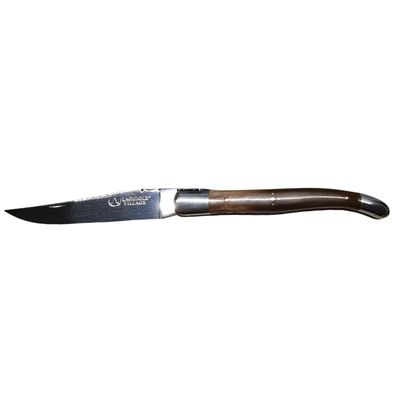 Laguiole Village Taschenmesser mit 12 cm Hornspitzengriff