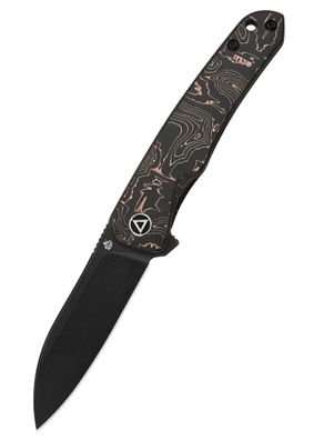 QSP Otter Einhandmesser mit S35VN Stahl und Copper-Foil-CF-Griff