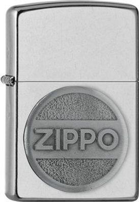 ZIPPO street chrome Emblem "Zippo Logo", silber
