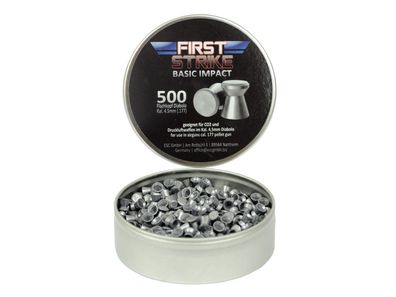 First Strike Diabolo Flachkopf, 500 Stück, 4,5mm (.177), glatt