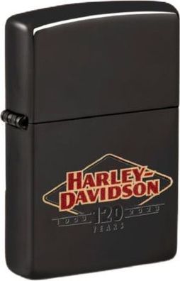 ZIPPO Benzinfeuerzeug "Harley Davidson 120th Anniversary" in schwarz