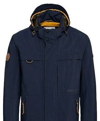 Camel Active Herren Kurzjacke mit Abnehmbarer Kapuze in blau