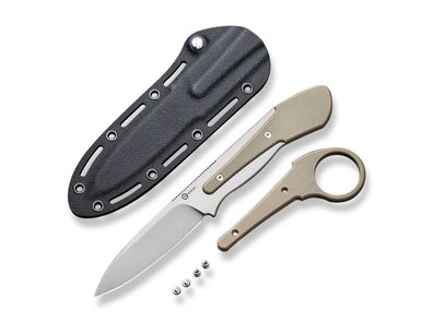 CIVIVI Varius G10 Tan feststehendes Messer mit Kydexscheide
