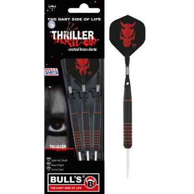 Steeldarts Bull`s, Thriller, messing, 23g, Schwarz