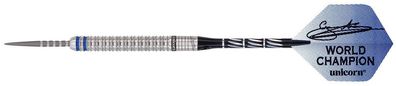 Steeldart Unicorn Gary Anderson, Phase 3, 90% Tungsten, 23g., Silber