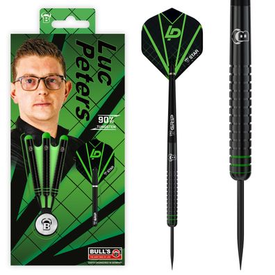 Bull´s Steeldarts Luc Peters,90% Tungsten, 22g. Schwarz