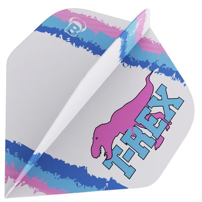 Bull´s Flights standard, T-Rex, Metrixx, 150Micron, weiss blau