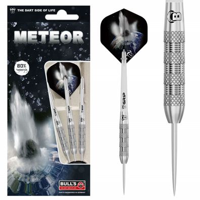 Bull´s Steeldart Meteor MT2, 80% Tungsten, 20g. Silber