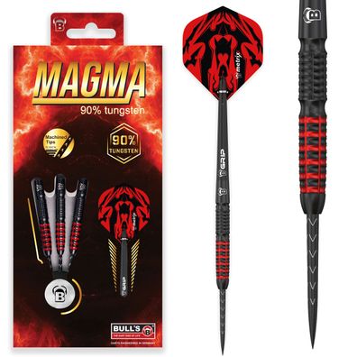 Bull´s Steeldarts Magma, 90% Tungsten, 21g., Rot schwarz