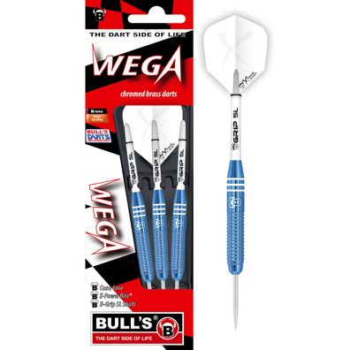 BULL'S Steeldart, Wega, Messing, 20 Gramm, Blau