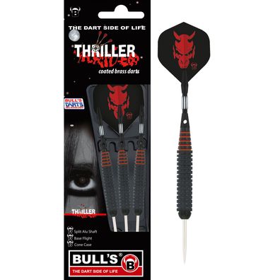 Steeldarts Bull`s, Thriller , essing, 24g, Schwarz