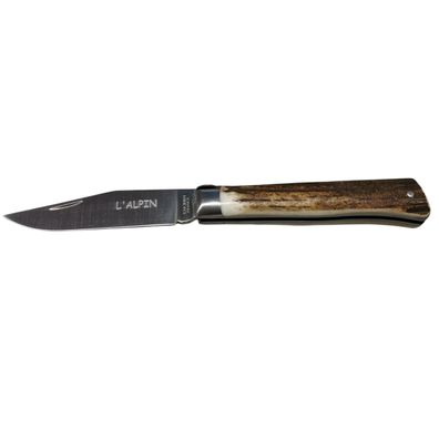 Laguiole Village Taschenmesser, L'Alpin, 10 cm Hirschhorngriff