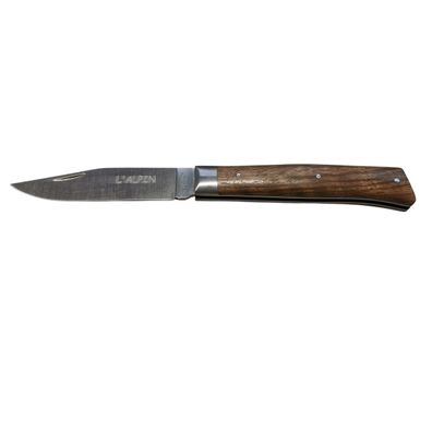 Laguiole Village Taschenmesser, L'Alpin, 10 cm Walnussholzgriff