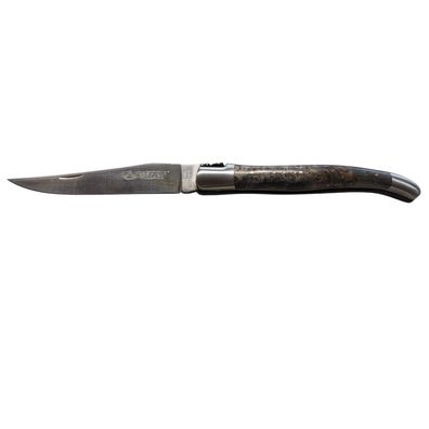 Laguiole Village Taschenmesser mit 12cm stabilisiertem Pappelholzgriff