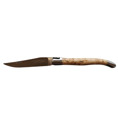 Laguiole Village Taschenmesser mit 12 cm Birkenholzgriff