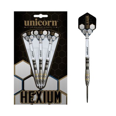 Steeldart Unicorn Hexium Style 1,90% Tungsten, 22g, silber