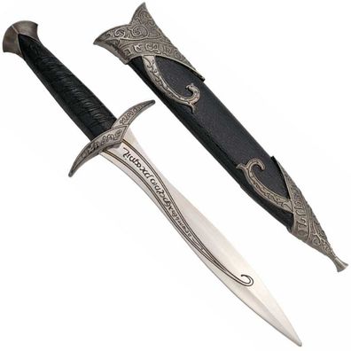 Amont Dekorationsdolch mit Scheide, Stich Frodo, 28cm, Schwarz silber