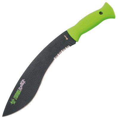 Amont Machete Buschmesser Zombie Hunter, grüner Griff, schwarz